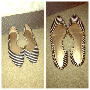 BCBG striped flats!
